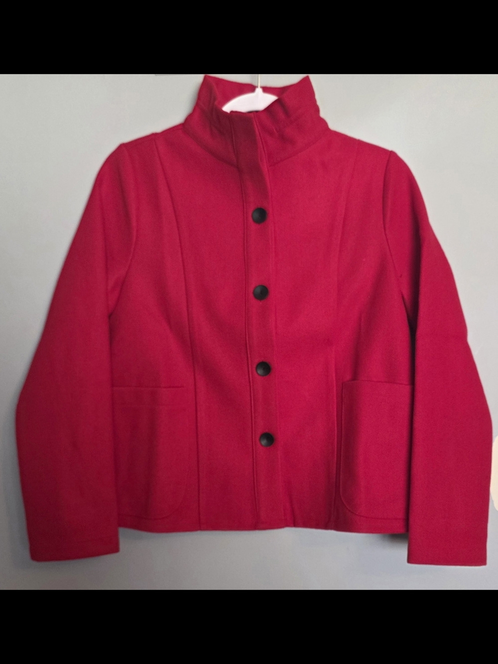Trisha Tyler Women's Stand Collar Red Jacket